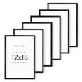 thumbnail image 1 of HAUS AND HUES 12x18 Black Metal Picture Frames - Features Premium Aluminum, Vertical & Horizontal Hang, Shatterproof Plexiglass - Perfect for Home, Room, Office (12x18 in, Black, Set of 6), 1 of 6