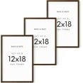 thumbnail image 1 of HAUS AND HUES 12x18 Picture Frames For Wall - Set Of 3 Poster Frames 12x18, Picture Frames 12x18, Poster Frame Set Of 3, 12x18 Frames, Frames 12 X 18, Photo Frames 12x18 (Walnut Frame), 1 of 6