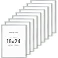 thumbnail image 1 of HAUS AND HUES 18x24 Silver Metal Picture Frames - Features Premium Aluminum, Vertical & Horizontal Hang, Shatterproof Plexiglass - Perfect for Home, Room, Office (18x24 in, Silver, Set of 9), 1 of 6
