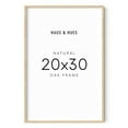 thumbnail image 1 of HAUS AND HUES 20 x 30 Frame Set of 1-20 By 30 Picture Frame, 20x30 Poster Frame Wood, Big 20 Inch x 30 Inch Frame, Natural 30x20 Picture Frame, 20 x 30 Picture Frame (20x30 Beige Frame), 1 of 6