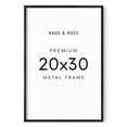 thumbnail image 1 of HAUS AND HUES 20x30 Black Metal Picture Frames - Features Premium Aluminum, Vertical & Horizontal Hang, Shatterproof Plexiglass - Perfect for Home, Room, Office (20x30 in, Black, Set of 1), 1 of 6