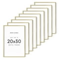 thumbnail image 1 of HAUS AND HUES 20x30 Gold Metal Picture Frames - Features Premium Aluminum, Vertical & Horizontal Hang, Shatterproof Plexiglass - Perfect for Home, Room, Office (20x30 in, Gold, Set of 9), 1 of 6