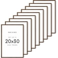 thumbnail image 1 of HAUS AND HUES 20x30 Poster Frame Set of 9-20 x 30 Frame in Walnut Oak Wood Picture Frames - Includes Shatterproof Plexiglass and Sawtooth Hangers for Easy Display (Walnut Oak Frames), 1 of 6