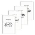 thumbnail image 1 of HAUS AND HUES 20x30 White Metal Picture Frames - Features Premium Aluminum, Vertical & Horizontal Hang, Shatterproof Plexiglass - Perfect for Home, Room, Office (20x30 in, White, Set of 4), 1 of 6