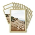 thumbnail image 1 of HAUS AND HUES 4x6 Gold Metal Picture Frames - 4X6 Frames Bulk - Features Premium Aluminum, Vertical Hanging, Easel Back for Tabletop, Home, Office (4x6 in, Gold, Set of 25), 1 of 6