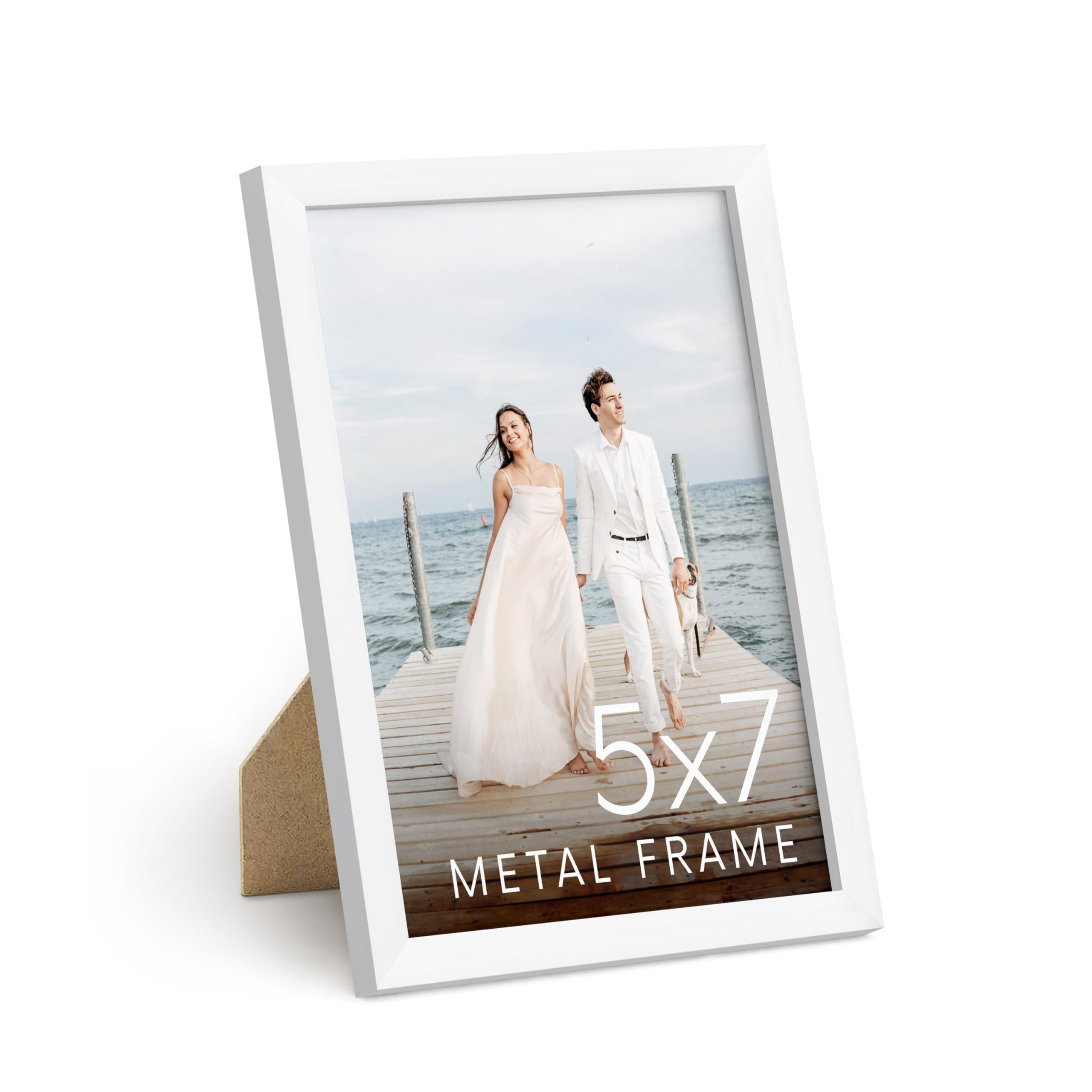 HAUS AND HUES 5x7 White Picture Frame - 5x7 Wall Picture Frame - 5x7 ...