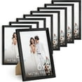 thumbnail image 1 of HAUS AND HUES 6x8 Black Metal Picture Frames - Black 6x8 Photo Frames - Features Premium Aluminum, Vertical Hanging, Easel Back for Tabletop, Home, Office (6x8 in, Black, Set of 9), 1 of 6