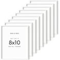 thumbnail image 1 of HAUS AND HUES 8x10 Silver Metal Picture Frames - Features Premium Aluminum, Vertical & Horizontal Hang, Shatterproof Plexiglass - Ideal for Home, Room, Office (8x10 in, Silver, Set of 9), 1 of 6