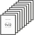 thumbnail image 1 of HAUS AND HUES 9x12 Picture Frame Set of 9-9x12 Frame Black Picture Frames, Black Poster Frame 9x12, Wood Frames 9 X 12 Picture Frame, 12x9 Picture Frame Black Frames, Wood Picture Frames, 1 of 6