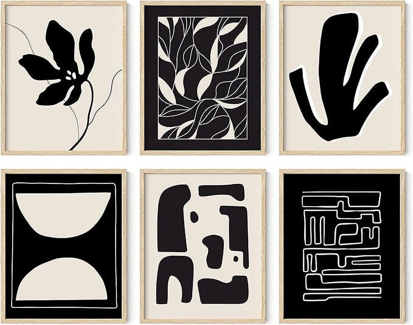 HAUS AND HUES Abstract Art Wall Decor - Set of 6 Modern Art Gallery ...