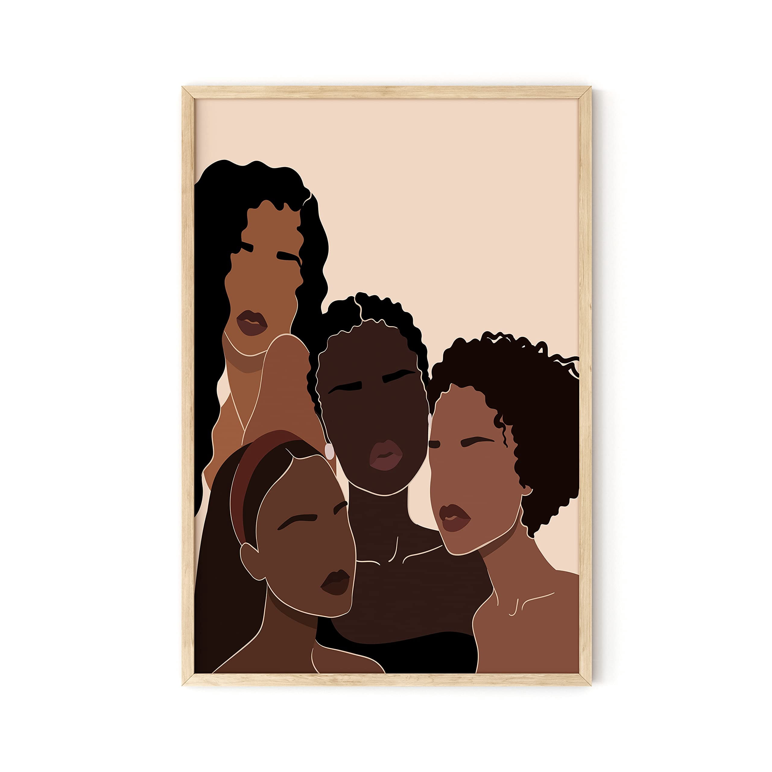 HAUS AND HUES African American Women Painting for Walls African Art ...