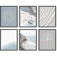 thumbnail image 1 of HAUS AND HUES Beach Pictures Wall Art Framed - Set of 6 Beach Wall Decor, Ocean Wall Art and Bedroom Decor for Wall, Coastal Wall Decor Blue Wall Art, Beach Posters for Walls (8x10, Framed Black), 1 of 6