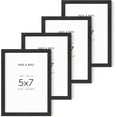 thumbnail image 1 of HAUS AND HUES Black Picture Frames 5x7 - Set of 4 Photo Frames 5x7, Wood Black Frames 5x7, Pack of 4 5x7 Picture Frames for Walls, 5x7 Frames Bulk Wall Decor, 5x7 Frames for Pictures(Black Oak Frames), 1 of 6