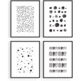 thumbnail image 1 of HAUS AND HUES Black and White Abstract Wall Art Abstract Wall Art Black and White Art Artwork for Walls | Black and White Wall Art for Living Room Black and White Wall Decor (11"x14" UNFRAMED), 1 of 1