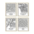 thumbnail image 1 of HAUS AND HUES Black and White Wall Art - Set of 4 Black and White Pictures of City Wall Art, Paris Wall Decor, New York City Wall Art, London Art Print, Los Angeles City Art (Framed Beige 11x14), 1 of 6