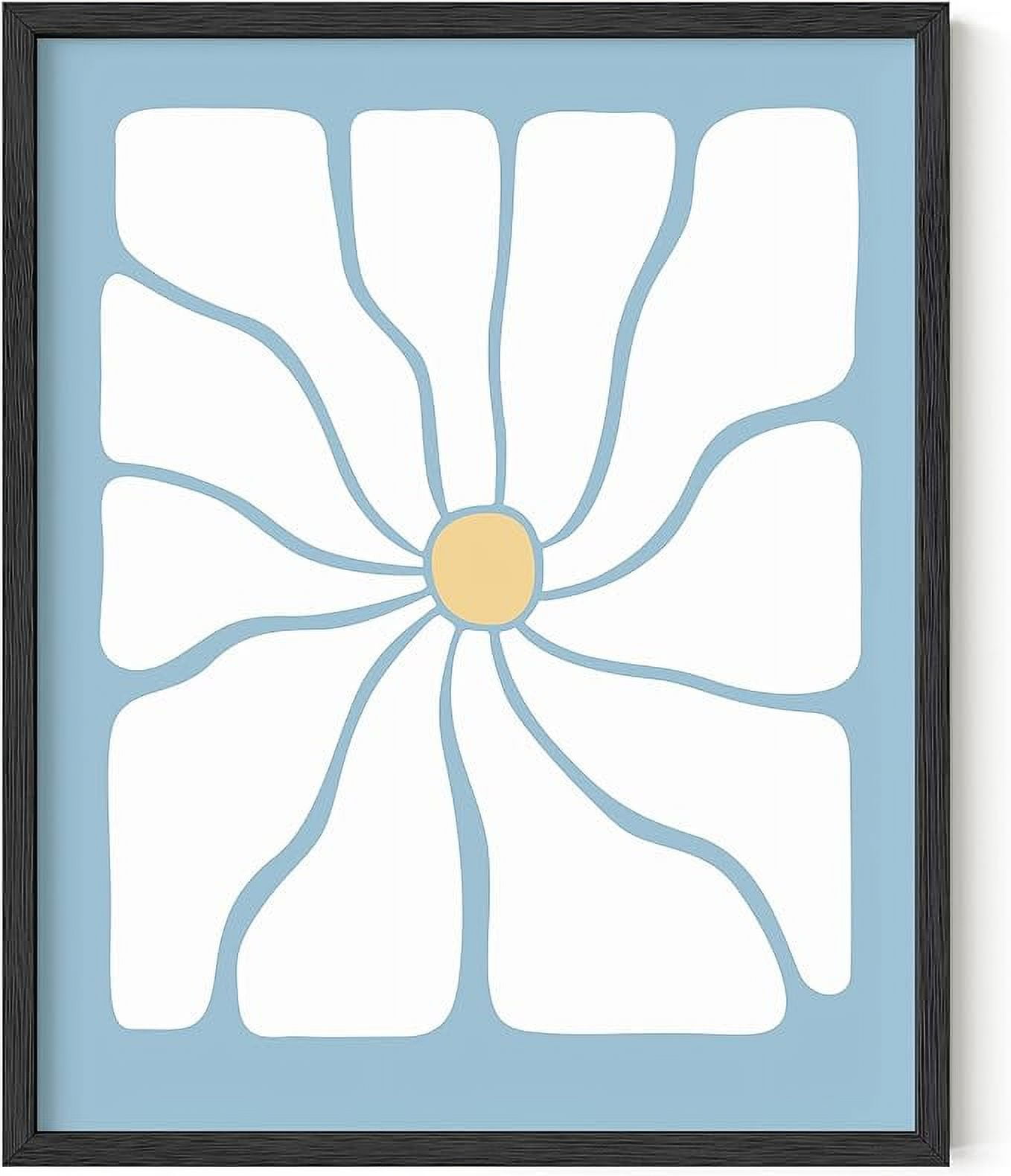HAUS AND HUES Blue Aesthetic Daisy Artwork Indie Posters for Room