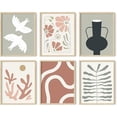 thumbnail image 1 of HAUS AND HUES Boho Pictures Wall Decor - Mid Century Modern Wall Art, Neutral Wall Decor, Botanical Wall Art Framed, Coral Artwork Wall Decor, Gallery Wall Frame Set (Framed Beige 11x14), 1 of 6