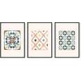 thumbnail image 1 of HAUS AND HUES Boho Wall Art Framed - Set of 3 Mandala Wall Decor, Boho Framed Art, Abstract Art Wall Decor, 3 Piece Wall Art Framed Moroccan, Bohemian Wall Art (16x20, Framed Black), 1 of 2