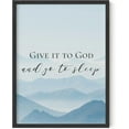 thumbnail image 1 of HAUS AND HUES Christian Quotes Wall Art Print - Give It To God and Go to Sleep Sign, Scripture Wall Art for Walls, Bible Verse Wall Art Posters, Religious Quote Wall Decor (Framed Black, 12x16), 1 of 6