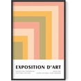 thumbnail image 1 of HAUS AND HUES Danish Pastel Posters, Trendy Posters, Danish Posters, Danish Pastel Wall Decor, Aesthetic Posters Art, Abstract Art Exhibition Poster, Cute Geometric Angles (24" x 36" Unframed), 1 of 6