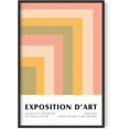 thumbnail image 1 of HAUS AND HUES Danish Pastel Posters, Trendy Posters, Danish Posters, Danish Pastel Wall Decor, Aesthetic Posters Art, Abstract Art Exhibition Poster, Cute Poster (24" x 36" Framed Black), 1 of 6