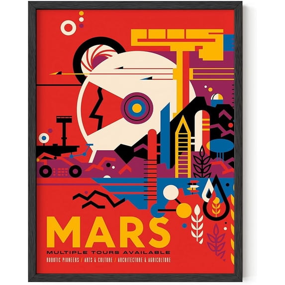 HAUS AND HUES Explore Mars Poster - NASA Print Space Posters Visions Of ...