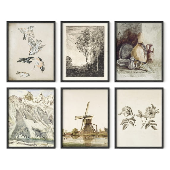 HAUS AND HUES Farmhouse Bedroom Wall Decor - Rustic Decor Wall Art, Farmhouse Bedroom Wall Decor, Southwestern Decor Wall Art, Framed Wall Art For Living Room, Vintage Wall Art, (11X14, Black Framed)