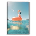 thumbnail image 1 of HAUS AND HUES Flamingo Art and Beach Pictures Wall Art - Flamingo Wall Art and Beach Art Wall Decor, Peach Pink Flamingos Poster Beach Prints Wall Decor, Beach Prints Wall Art (24" x 36" Unframed), 1 of 6