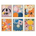 thumbnail image 1 of HAUS AND HUES Framed Abstract Wall Art- Set of 6 Famous Artist Paintings, Abstract Colorful Wall Art, Geometric Wall Decor, Hilma af Klint Gallery Wall, Framed Painting Set (8x10, Framed Beige), 1 of 6
