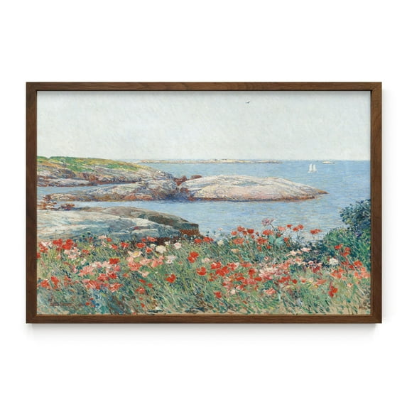 HAUS AND HUES Framed Farmhouse Wall Art - Vintage Floral Wall Decor with Framed Posters, Botanical Prints, and Timeless Artistry for Living Rooms and Home Interiors (24x36 Framed Walnut)