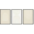 thumbnail image 1 of HAUS AND HUES Framed Mid Century Modern Wall Decor - Set of 3 Minimalistic Wall Art, Boho Framed Art, Modern Beige Wall Art, Southwestern Wall Decor, Framed Abstract Wall Art, (16"x20" Framed Black), 1 of 6