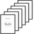 thumbnail image 1 of HAUS AND HUES Frames 18 x 24 - Set of 6, Picture Frames 18 x 24, Poster Frames 18 x 24, 18x24 Frames, 18 x 24 Picture Frames, 18x24 Frames Set of 6, 18x24 Frame 6 Pack (Black Oak Frame), 1 of 6