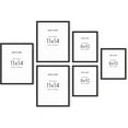 thumbnail image 1 of HAUS AND HUES Gallery Wall Picture Frames - Set of 6 Black Picture Frame Sets For Wall Collage, Pack of Photo Frames Set, Picture Frames For Wall, Gallery Home Decor (Three 8x10, Three 11x14 Black), 1 of 6