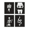 thumbnail image 1 of HAUS AND HUES Gothic Wall Art Prints Set of 4 - Halloween Posters for Bedroom or Office, Dark Academia Wall Decor, Witchy Wall Decor, Skeleton Wall Art, Gothic Art, Halloween Prints (Unframed 16x20), 1 of 6
