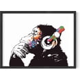 thumbnail image 1 of HAUS AND HUES Headphone Wall Art Banksy Wall Poster, Banksy Poster Graffiti Pop Art Wall Art for Teen Boys Bedroom Banksy Gorilla Art Wall Decor Monkey Posters UNFRAMED 12"x16" (Banksy Chimp), 1 of 6