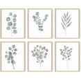 thumbnail image 1 of HAUS AND HUES Leaf Prints Botanical Wall Decor Set of 6 Botanical Art Prints & Eucalyptus Leaves Wall Decor | Botanical Prints Minimalist Plants Leaf Prints (8x10, Framed Beige), 1 of 6