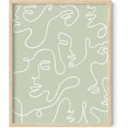 thumbnail image 1 of HAUS AND HUES Line Art Wall Decor - Female Figure Wall Art Faces Abstract Poster, Minimalist Wall Decor Line Drawing Wall Art, Faces Wall Art Minimalist Poster, Minimalist (16" x 20" Framed Beige), 1 of 6