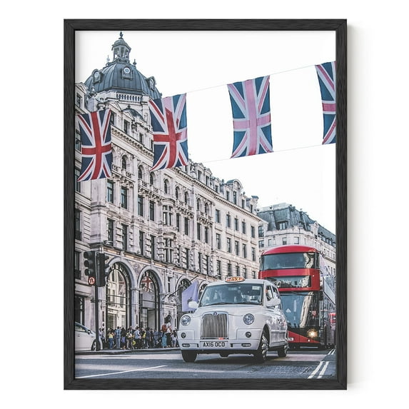 HAUS AND HUES London Wall Art London Wall Decor London Cityscape Travel Posters Pictures of London London Pictures London Taxi London Red Bus | UNFRAMED 12” x 16” (Dome Cathedral Tour)