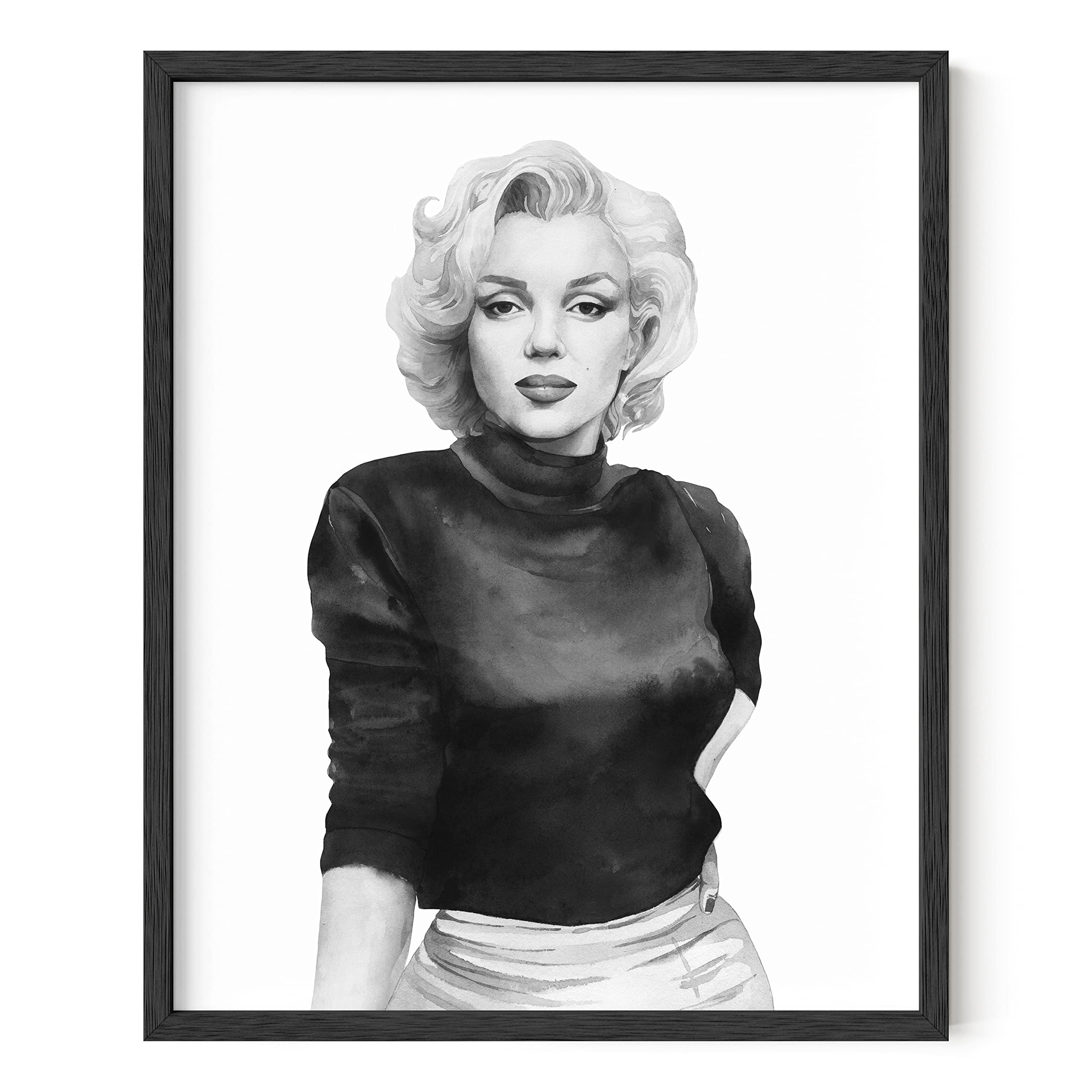 HAUS AND HUES Marilyn Monroe Poster Marilyn Monroe Wall Art Black and ...