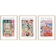thumbnail image 1 of HAUS AND HUES Matisse Wall Art Framed - Set of 3 Artist Prints 3 Piece Wall Art Framed, Henri Matisse Wall Art, Wall Art Set of 3 Framed, Mattise Art (24x36, Beige Framed), 1 of 6