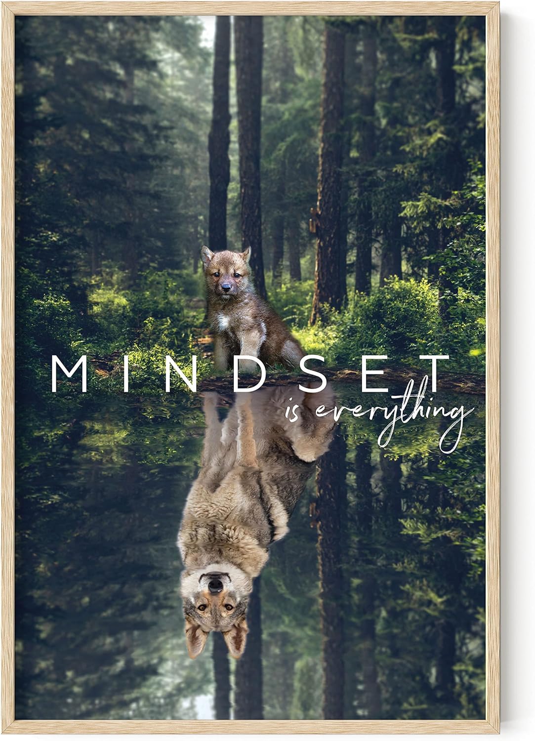 HAUS AND HUES Mindset Is Everything Wall Art - Motivational Posters For ...