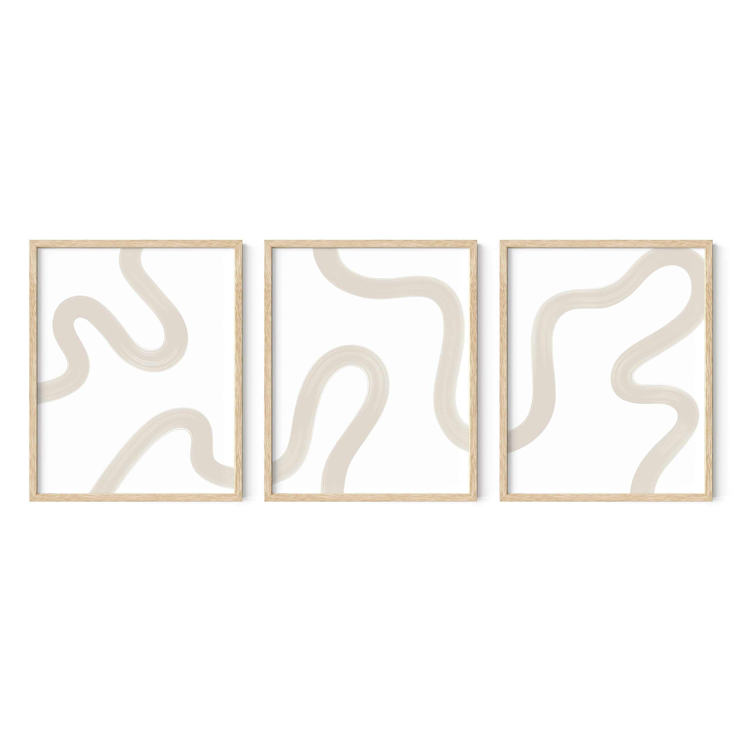 HAUS AND HUES Wandbild „Antibes“ – 30,5x40,6 Cm, Gerahmt, Beige, Küsten-Deko