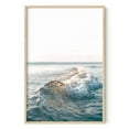 thumbnail image 1 of HAUS AND HUES Ocean Wall Art and Wave Poster - Ocean Wave Posters and Beach Art | Ocean Posters Wave Poster and Ocean Wall Decor Beachy Decorations Home Decor Waves Poster (24" x 36" Framed Beige), 1 of 6