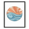 thumbnail image 1 of HAUS AND HUES Ocean Wave Wall Art Waves Poster - Vintage Great Wave Poster Beachy Room Decor for Teens | Vintage Beach Posters of Japanese Wave Art for Bedroom for Girls (16" x 20" Framed Black), 1 of 6