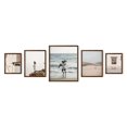 thumbnail image 1 of HAUS AND HUES Photo Gallery Wall Frame Set - Set of 5 Walnut Frames for Gallery Wall, Gallery Wall Frames, Multiple Picture Frames for Wall Collage (Two 8x10, Two 11x14, One 16x20 Framed Walnut), 1 of 5