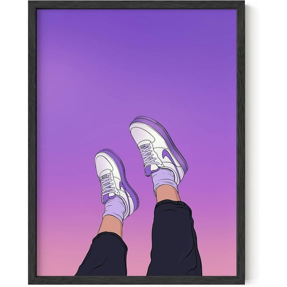 HAUS AND HUES Purple Pictures Wall Decor & Purple Wall Art Purple Poster Wall Aesthetic Decor, Purple Wall Decor for Bedroom, Aesthetic Posters for Bedroom, Cool Preppy Room Decor Unframed 12x16