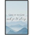 thumbnail image 1 of HAUS AND HUES Religious Wall Quotes - Christian Wall Art Posters, Give It to God and Go to Sleep Sign, Inspirational Quotes Wall Art for Office, Scripture Wall Art Print Individual (Unframed 24"x36"), 1 of 6