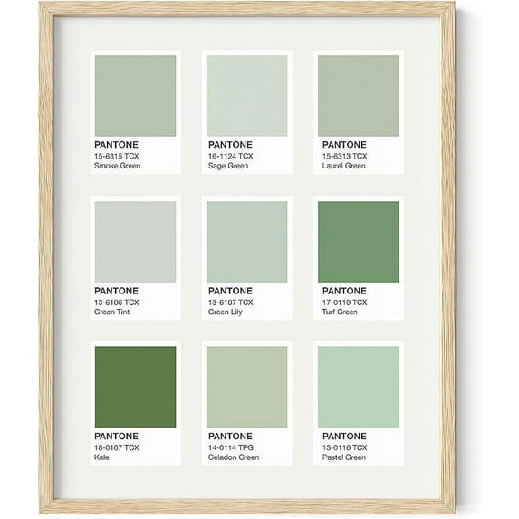 HAUS AND HUES Sage Green Room Decor Aesthetic Green Wall Decor Dorm Room Wall Decor Sage Green Wall Decor Aesthetic Posters for Bedroom Green Wall Art Dark Green Room Decor (16" x 20" Framed Beige)