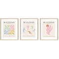 thumbnail image 1 of HAUS AND HUES Set of 3 Danish Pastel Wall Decor Framed - Matisse Wall Art, Danish Pastel Aesthetic, Danish Pastel Room Decor Aesthetic, Pastel Room Decor Aesthetic (Beige Framed, 16x20), 1 of 6