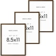 thumbnail image 1 of HAUS AND HUES Set of 3 Wood Picture Frames 8.5 X 11 - Wood Picture Frames 8.5 X 11 Document Frames 8.5x11, Certificate Frames 8.5 X 11 Multi Pack Natural Wood Frame, 8.5 X 11 Frame (Walnut Oak Frame), 1 of 6